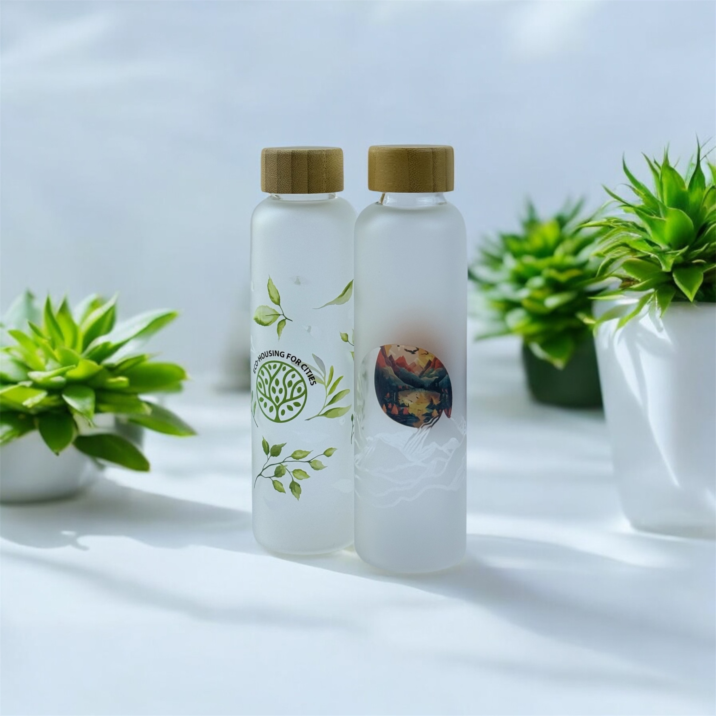 Бутылка с логотипом